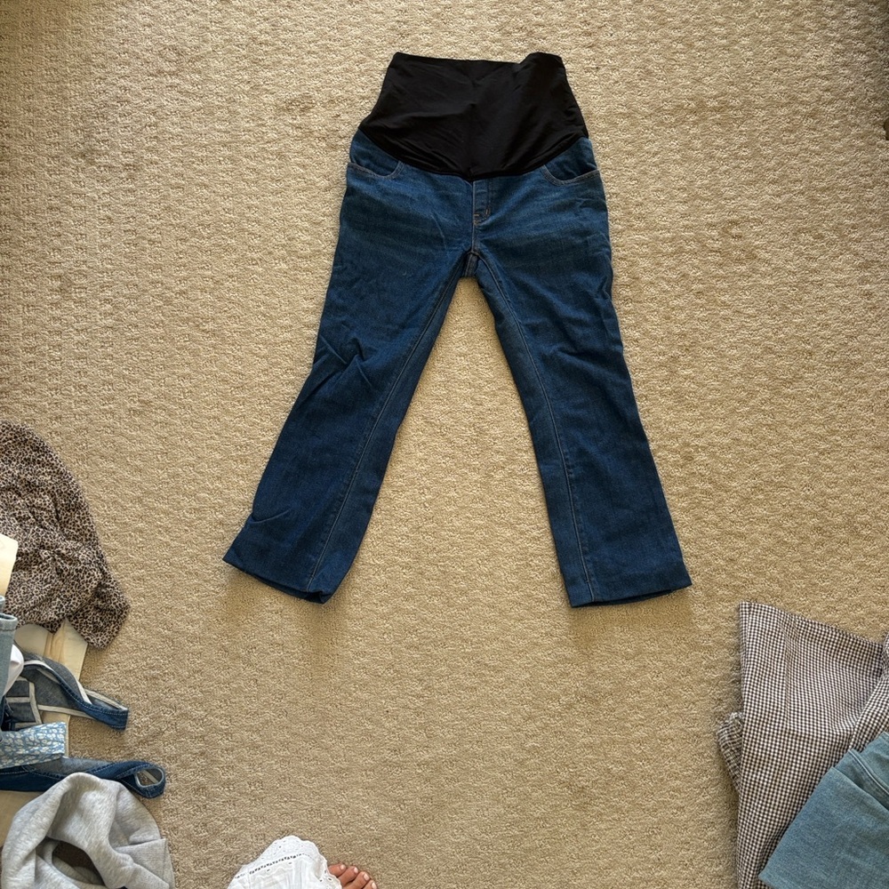 Hatch Over the Bump Straight Leg Maternity Jean - Picture 2 of 2